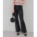 джинсы Denim Denim брюки передний Pocket semi flair Denim женский 