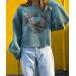 [mi via loca] тренировочный cut and sewn FREE голубой зеленый женский 