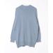 [KBF] длинный рукав вязаный ONE SIZE голубой женский 