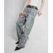  джинсы Denim Denim брюки [ IMARI /i Мали ] цветочный принт принт распорка Denim брюки # женский 