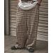  брюки Checkered Wide Pants / в клетку широкий брюки мужской женский 