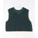 [niko and...] полоса рисунок безрукавка tops FREE зеленый женский 