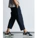  широкий брюки брюки-карго LIGHT PONTE CROPPED CARGO PANTS: свет штемпель джерси материалы укороченные брюки брюки-карго 