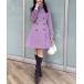 [rienda] Пальто Честерфилд SMALL лиловый женский 