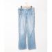 [BEAMS HEART] обработка Denim брюки 0 голубой женский 