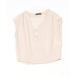 [URBAN RESEARCH] короткий рукав блуза FREE бежевый женский 