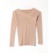 [deux amour] длинный рукав вязаный FREE бежевый женский 