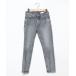 [Demi-Luxe BEAMS] [upperhights] повреждение обработка Denim брюки 21 оттенок черного прочее 2 женский 