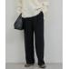  брюки [ помятость став трудно ] джерси - tuck широкий брюки женский 