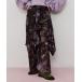  брюки оригинал vintage цветок принт распорка брюки женский 
