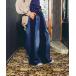  джинсы Denim Denim брюки [MODE NORM CORE] Denim лоскутное шитье брюки женский 