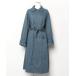 [UNE MANSION] тренчкот FREE темно-голубой женский 