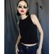 [WONEM] безрукавка tops 2 черный женский 