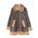 [AVIREX] мутоновое пальто MEDIUM Brown женский 