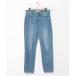 [LOWRYS FARM] обработка Denim брюки MEDIUM голубой женский 