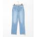 [LOWRYS FARM] обработка Denim брюки M голубой женский 