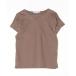 [23 район ] трикотаж с коротким рукавом 38 Brown женский 