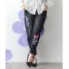  джинсы Denim Denim брюки 552271: бабочка цветок выше like стрейч Denim брюки женский 