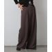  слаксы брюки one tuck широкий слаксы женский 