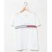 [TOMMY HILFIGER] короткий рукав футболка M белый женский 
