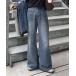  джинсы Denim Denim брюки талия регулировка возможность / двойной кнопка flair Denim брюки женский 