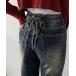  джинсы Denim Denim брюки [mily bilet]..... делать задний .. задний лента прекрасный ножек стрейч flair Denim женский 