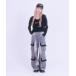  брюки гонки оборка cargo Denim женский 