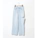 [UNE MANSION] повреждение обработка Denim брюки SMALL голубой женский 