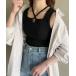 [JUNOAH] безрукавка tops MEDIUM черный женский 