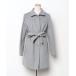 [MICHEL KLEIN] пальто с отложным воротником 38 серый женский 