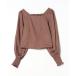[one after another NICE CLAUP] длинный рукав блуза FREE Brown женский 