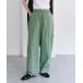 [PUAL CE CIN] легкий брюки FREE зеленый женский 