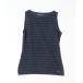 [SAINT JAMES] окантовка рисунок безрукавка tops 36 темно-синий женский 