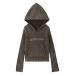  Parker FADED WOVEN MIX KNIT HOODIE женский 