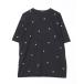 [JEANASIS] вышивка короткий рукав футболка FREE черный женский 