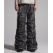  брюки-карго [GRANCY]Shirred Damage design Cotton Pants / автомобиль - кольцо повреждение дизайн хлопок брюки me