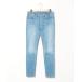 [MACPHEE] обработка обтягивающие джинсы брюки 34 голубой женский 