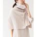 [SLOBE IENA] вязаный пончо FREE бежевый женский 