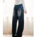  джинсы Denim Denim брюки Studs vintage denim pants/ заклепки Vintage обработка Denim женский 