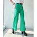 [PAGEBOY] Denim брюки 25inch оттенок зеленого прочее женский 