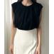 [Louere] безрукавка tops LARGE черный женский 