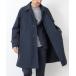 [TAION] пальто с отложным воротником L темно-синий мужской 