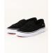 [VANS] туфли без застежки 8 черный мужской 
