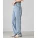 [NEUNA] обработка Denim брюки SMALL голубой женский 