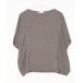 [PLST]do Ла Манш рукав cut and sewn M серый женский 