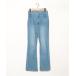 [TINA:JOJUN] обработка ботинки cut Denim брюки X-SMALL голубой женский 