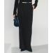  брюки [26SS новый продукт сотрудничество / церемония /oke- John / входить . тип / уборная возможно / выставить соответствует ] булавка tuck центральный Press широкий брюки женский 