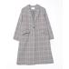 [BEAMS HEART] в клетку Пальто Честерфилд M серый женский 