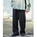  слаксы FREAK*S STORE/ freak s магазин широкий распорка Silhouette one tuck слаксы брюки [ выставить соответствует ] мужской 
