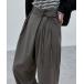  брюки LAP tuck over широкий слаксы женский 